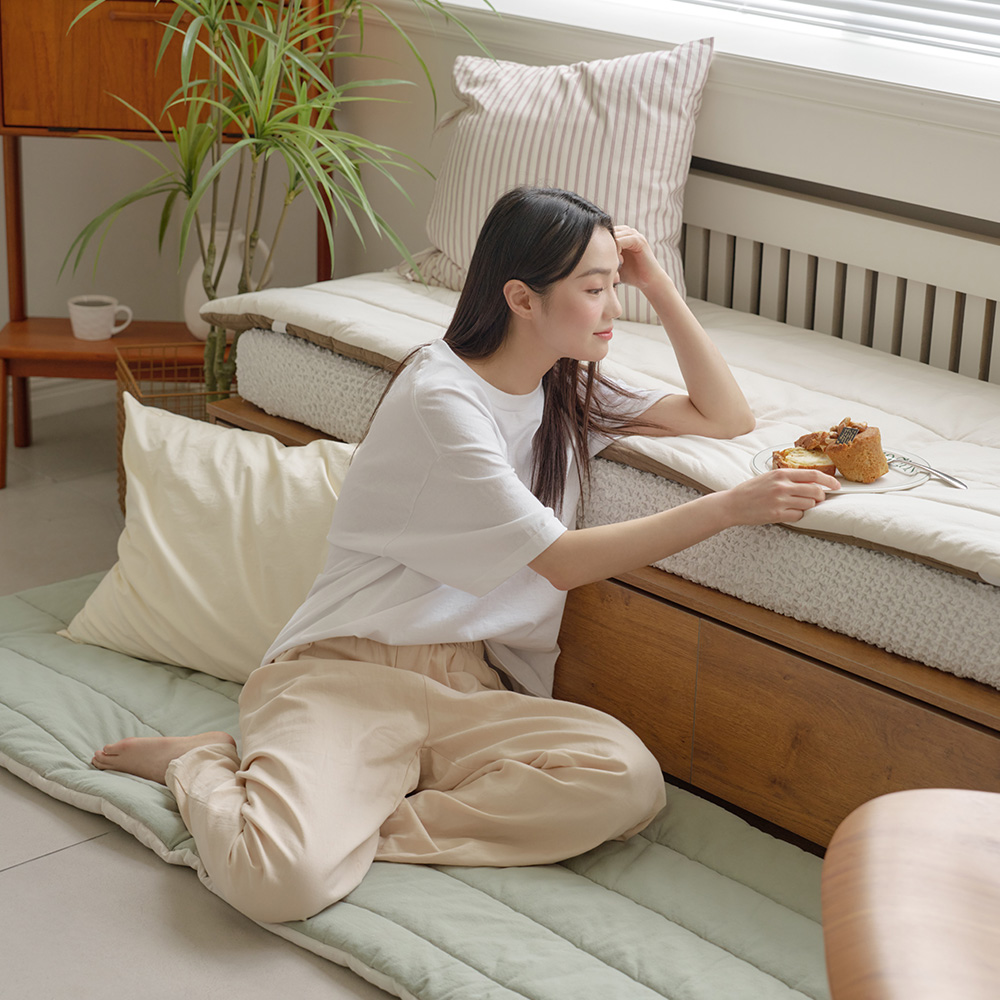 고정스틱이 필요없는 쇼파패드 토퍼형 쇼파커버 베이직 양면 2 3인용