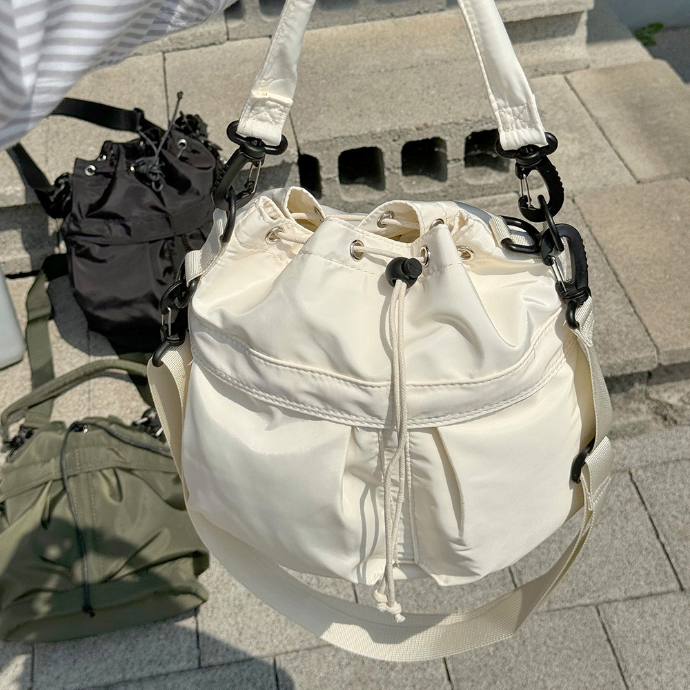 가벼운 초경량 복조리 크로스백 아담하고 세련된 미니백 핸드폰 지갑 가방 숄더백 겸용 - 상세 이미지 2