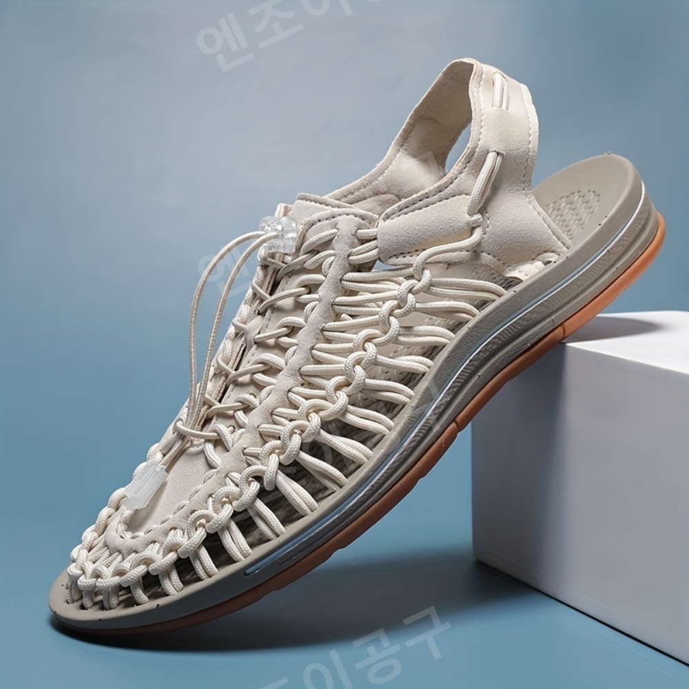 남성용 미끄럼 방지 내마모성 캐주얼 통기성 샌들 - 상세 이미지 3