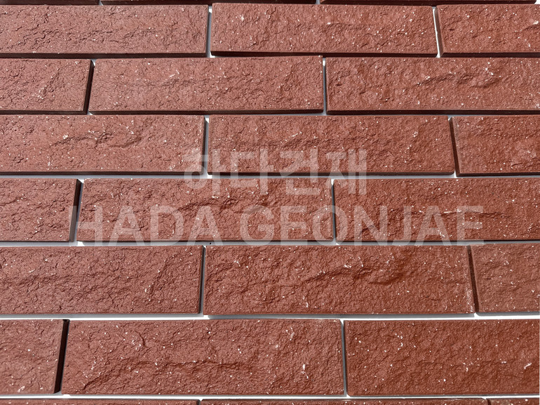 클링커브릭 세라믹타일 240x60x11T 다크레드 / 하다건재