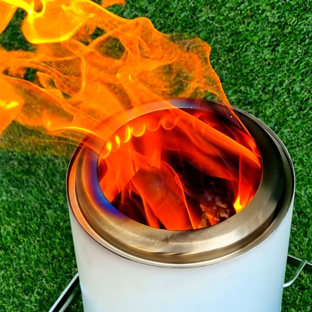 우주캠핑 우드스토브 22 이중연소 화로대 캠핑 불멍 미니 화로