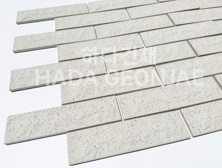 클링커브릭 세라믹타일 240x60x11T 크림화이트 / 하다건재