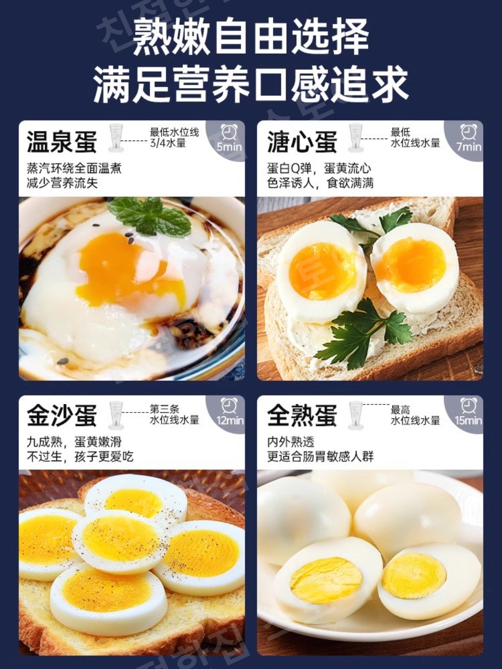 1구계란찜기 찜기 휴대용 주방 소형 여행용 키친 - 상세 이미지 4