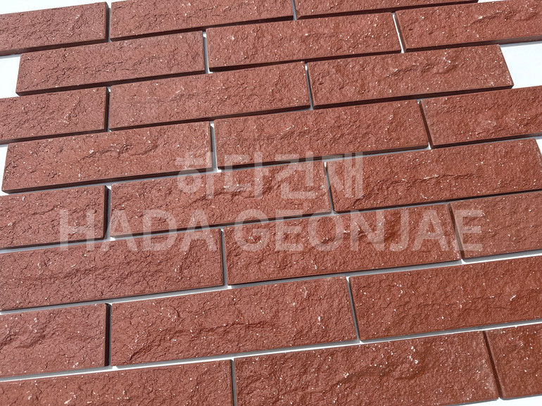 클링커브릭 세라믹타일 240x60x11T 다크레드 / 하다건재