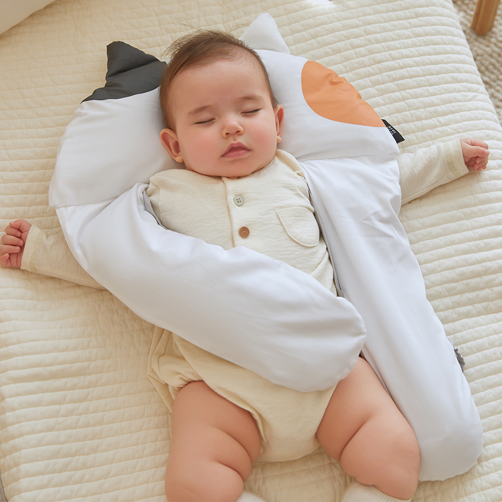 베베데코 신생아 유아베개 짱구 아기 모로반사방지 뒤집기 좁쌀 두상 모달 마미품베개 다니