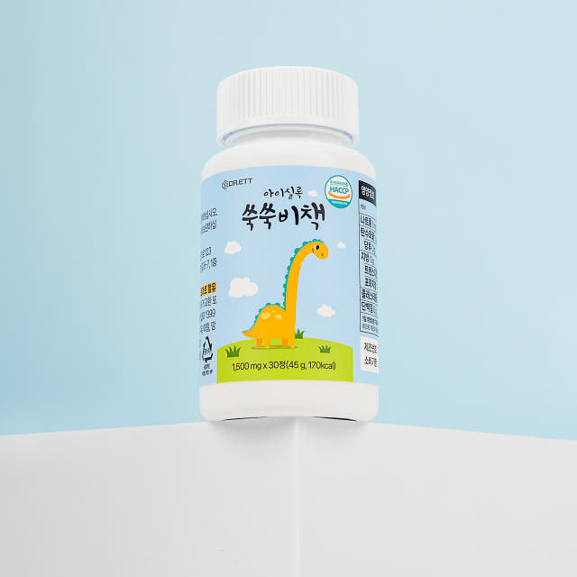 닥터엣 아이실록 쑥쑥비책 어린이츄어블 황기 가시오가피 한속단 30정, 1개