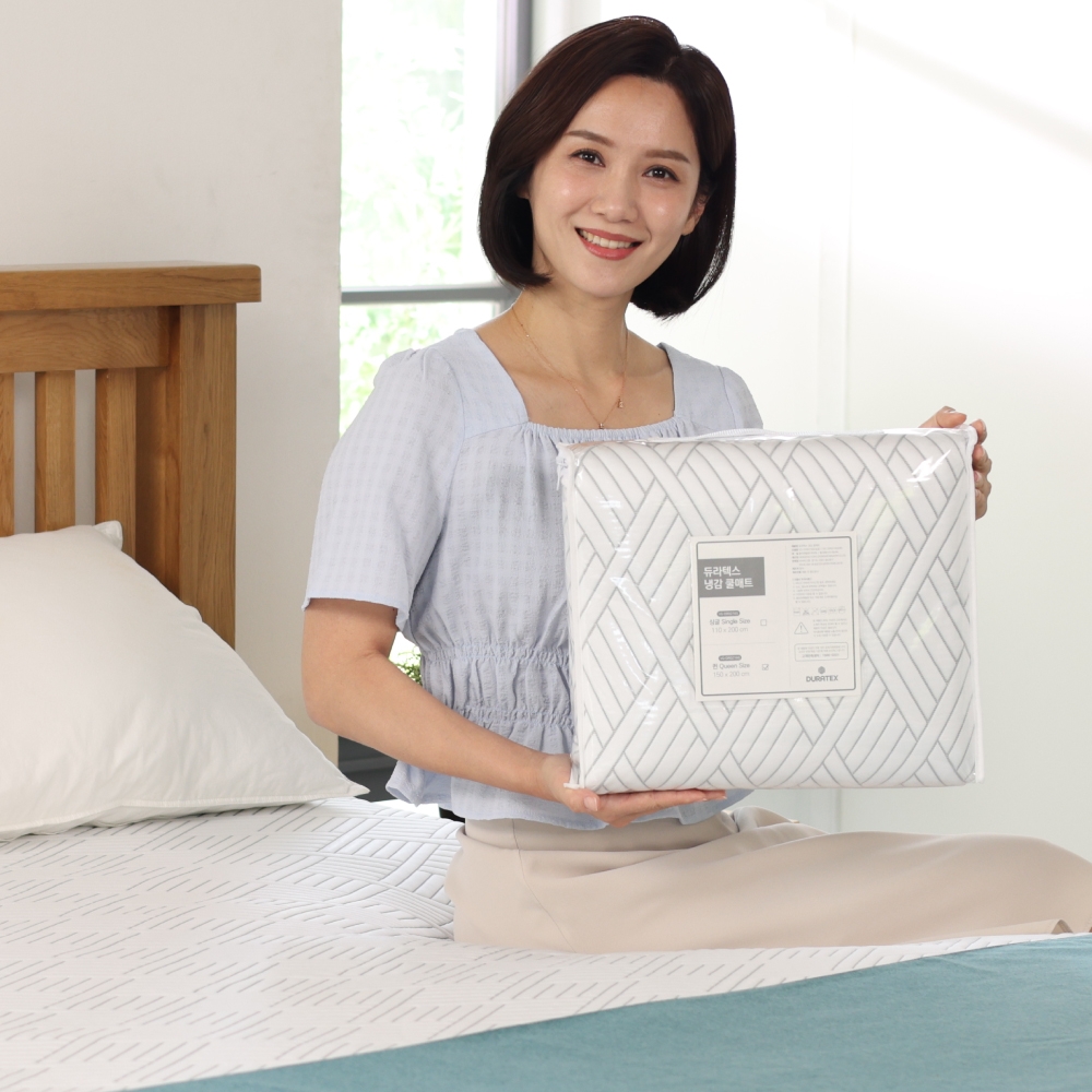 듀라텍스 앗차거 얼음매트 대형 여름 아이스 쿨링 쿨매트 시어서커 무전력 냉감 쿨 패드