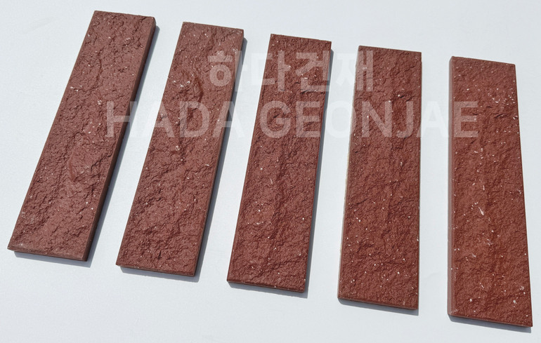 클링커브릭 세라믹타일 240x60x11T 다크레드 / 하다건재