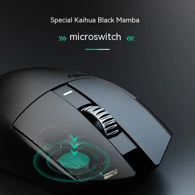 다얼유 마우스 Dareu A980pro 저지연 블루투스 게이밍 마우스 PAW3395 화이트 - 상세 이미지 4