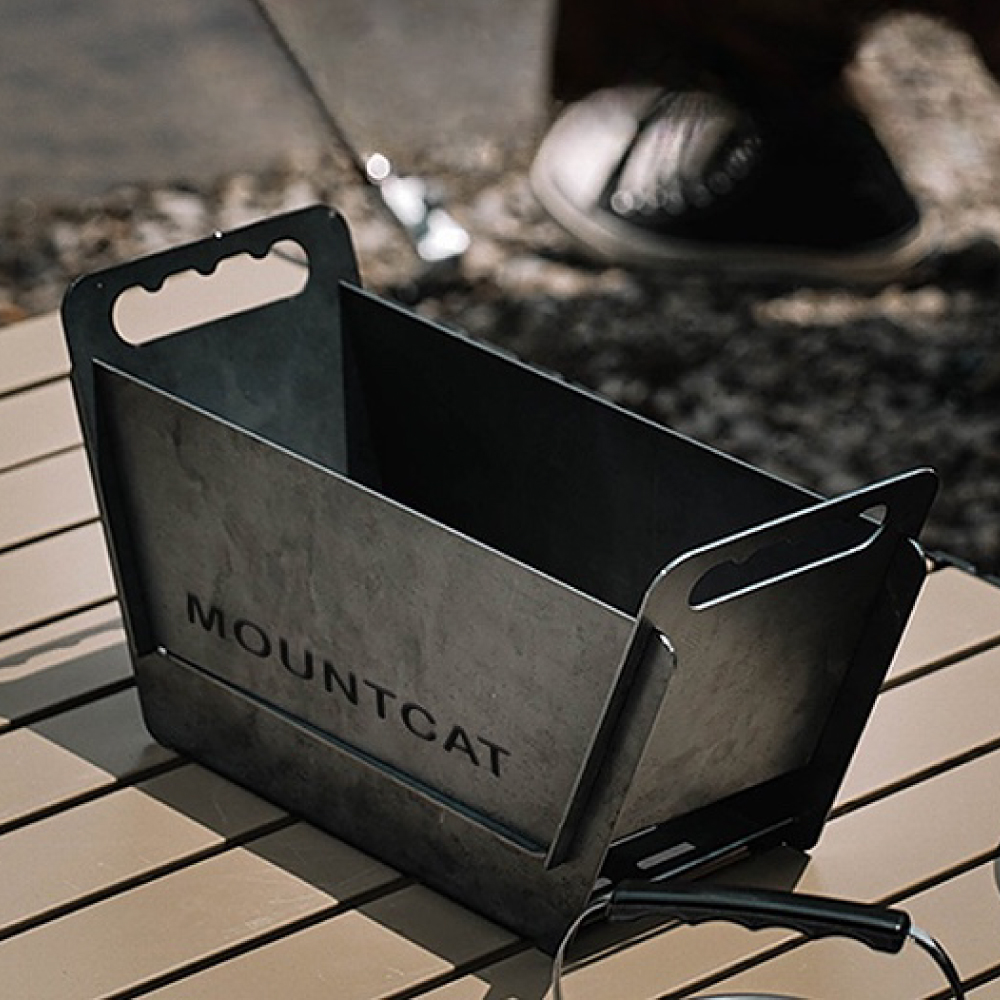 MOUNTCAT 1인 개인 화로 숯불 캠핑용 휴대용 조립식