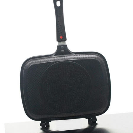 코팅팬 생선후라이팬 IH 인덕션 티타늄양면팬 대형 32x24cm