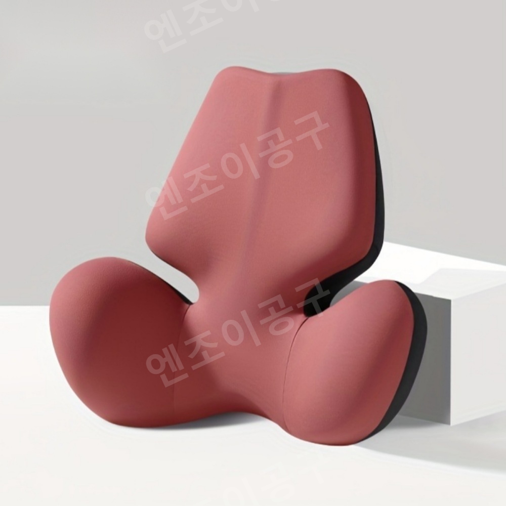차량 사무실용 허리 메모리폼 쿠션 고급 칼라 - 상품 이미지