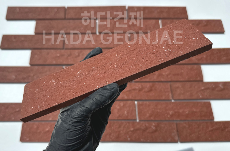 클링커브릭 세라믹타일 240x60x11T 다크레드 / 하다건재
