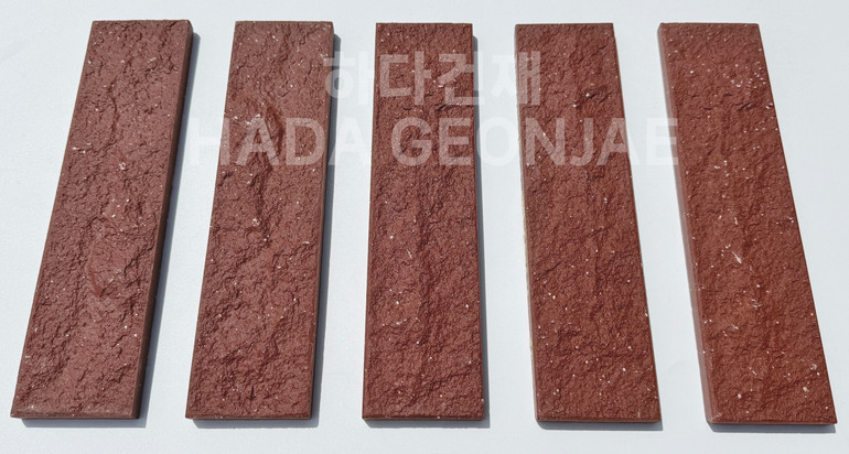 클링커브릭 세라믹타일 240x60x11T 다크레드 / 하다건재