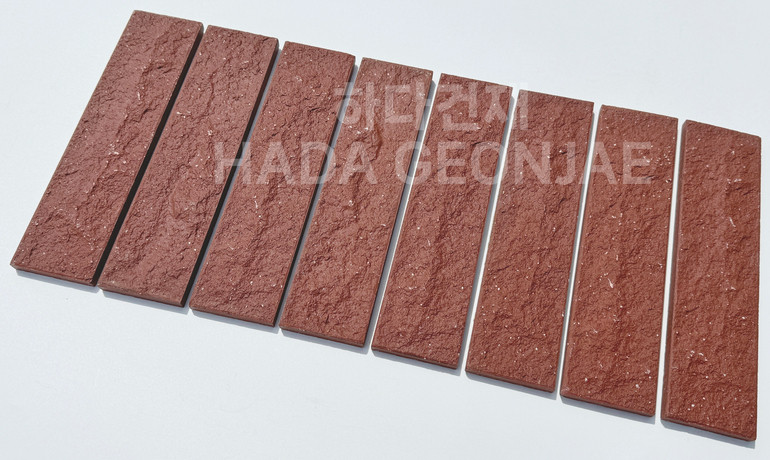 클링커브릭 세라믹타일 240x60x11T 다크레드 / 하다건재