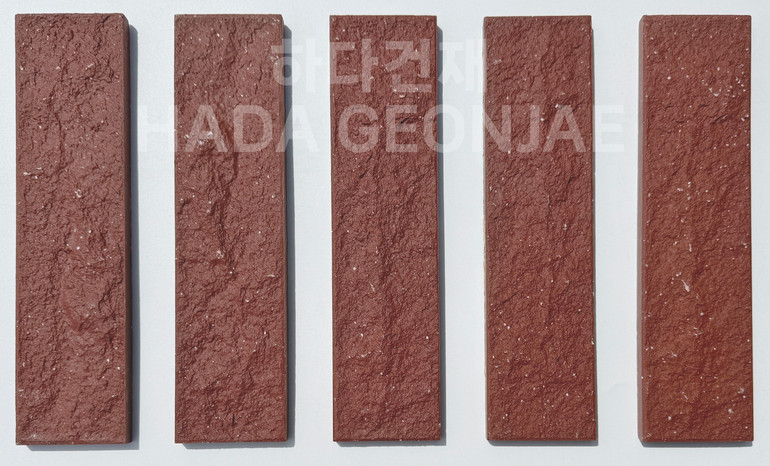 클링커브릭 세라믹타일 240x60x11T 다크레드 / 하다건재