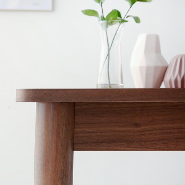 비나트 테이블 75H 12080 FORM75120T + 비엣트 원목의자 BDC01 2인 세트