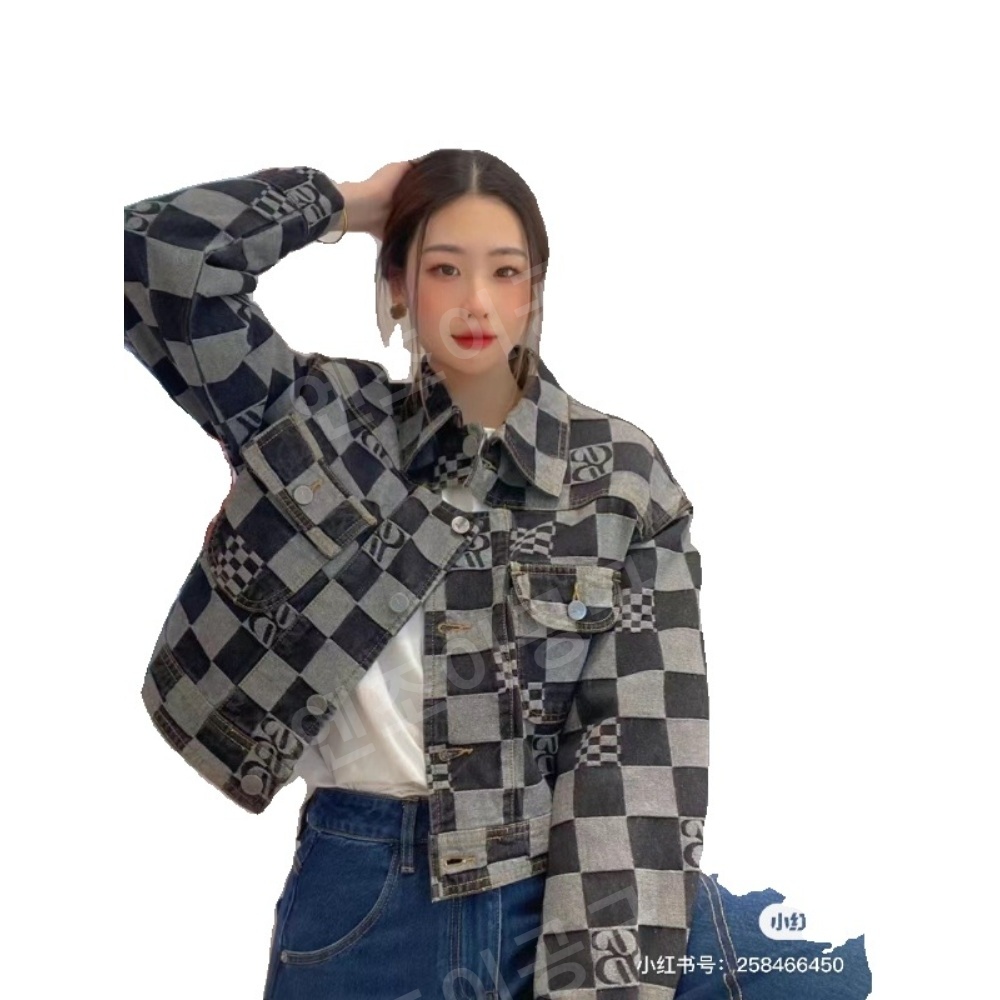 밥이나한잔해 1회 송은이 체크 데님 자켓 하라주쿠 캐주얼 의상 옷 패션 - 상세 이미지 5