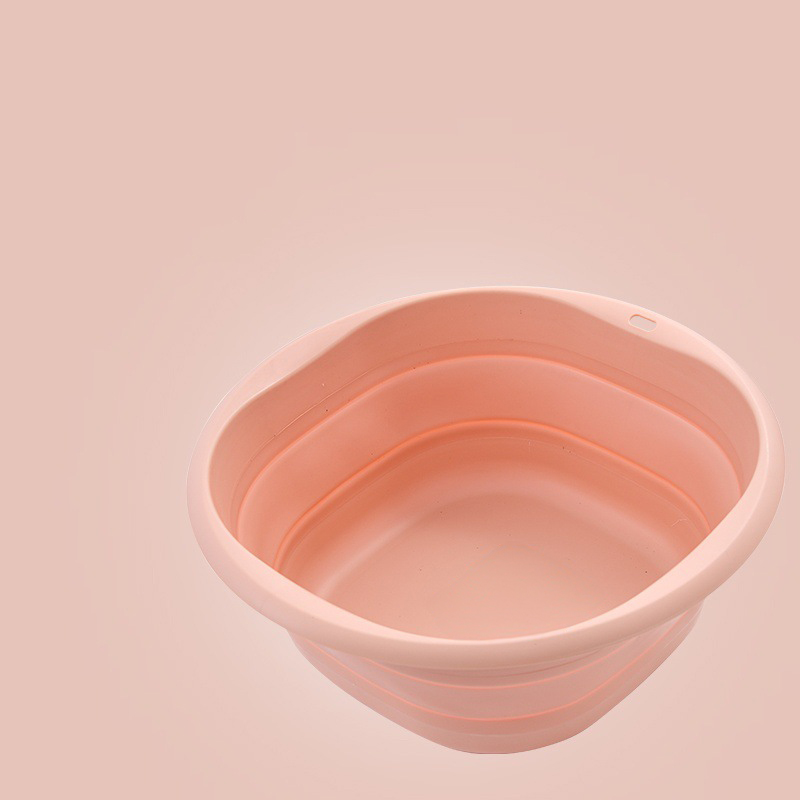 고급 접이식 세수대야 소형 목욕 큰 좌욕 청소 바구니 고무 세탁실 세수 대야 - 상세 이미지 2
