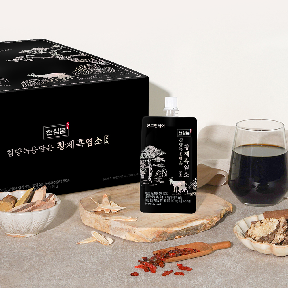 [네이버단독] 천호엔케어 고함량 지리산 침향 녹용 황제 흑염소진액 엑기스 30포, 1개 - 상세 이미지 4