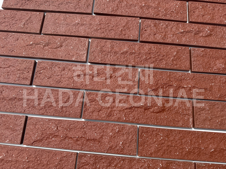 클링커브릭 세라믹타일 240x60x11T 다크레드 / 하다건재