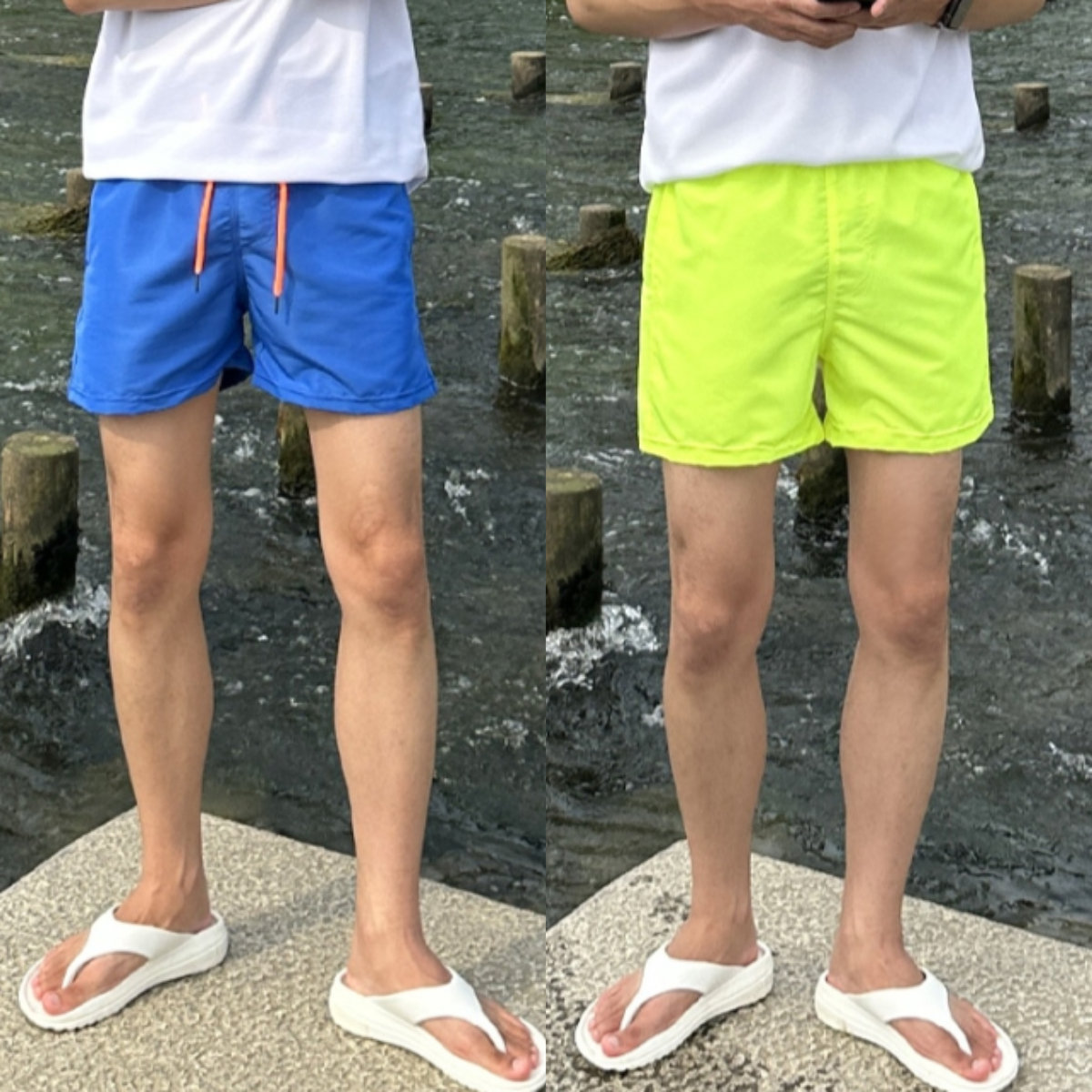 남자 리플링 여름 스윔 쇼츠 수영복 반바지 비치웨어 21컬러 - 메인 이미지
