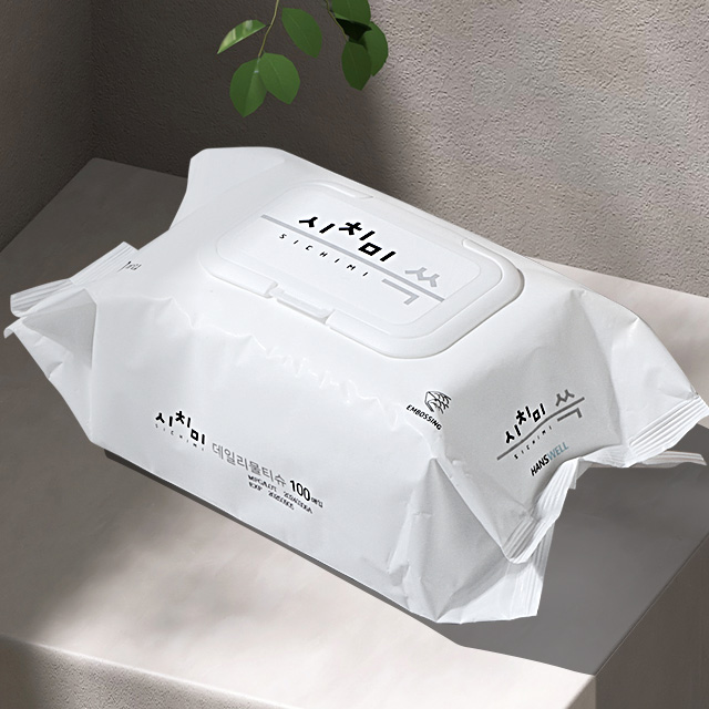 물휴지 두꺼운물티슈 두툼한 차량용 도톰한 자동차물티슈 100매 10팩 - 상품 이미지