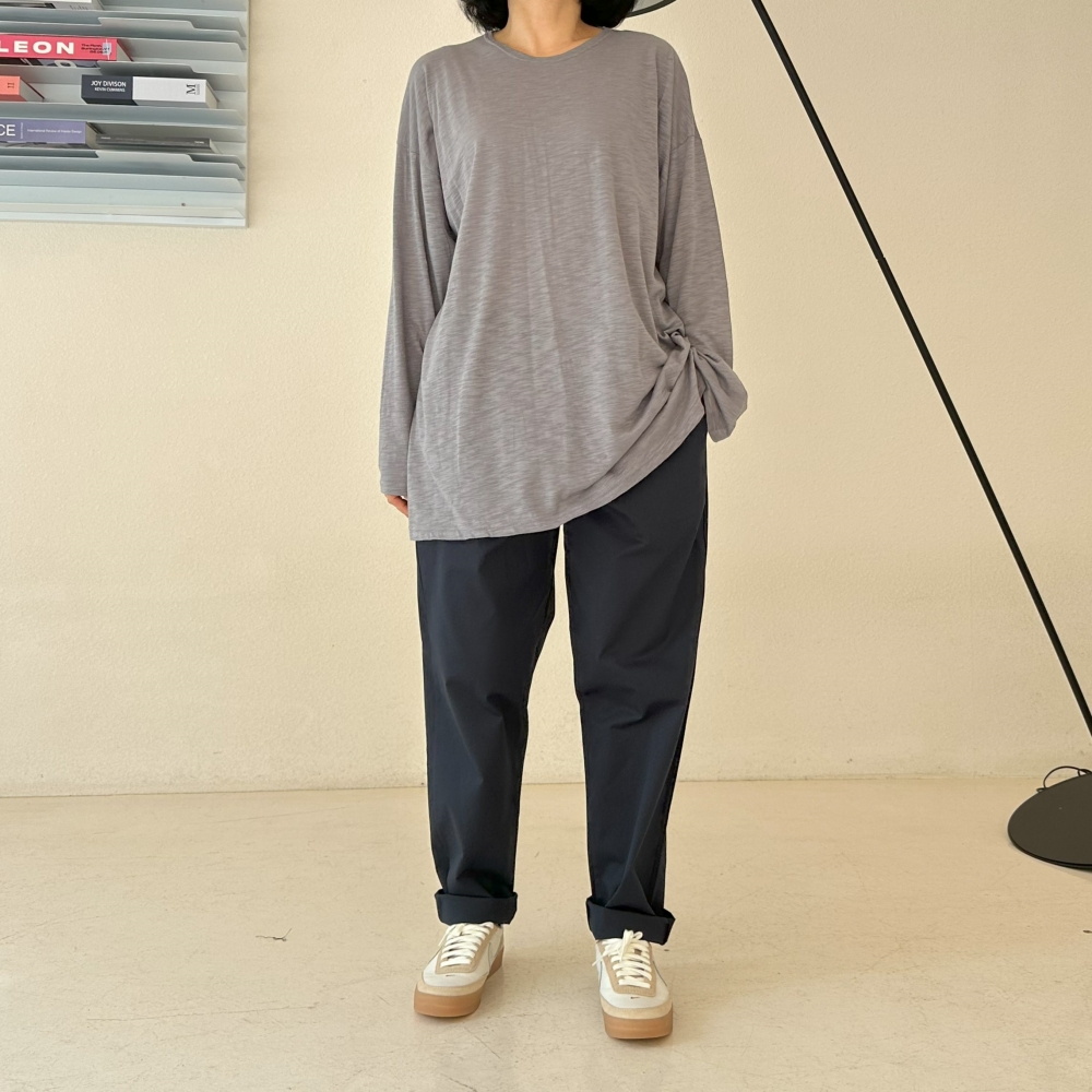 30-46 빅사이즈 자체제작 밴딩 배기 팬츠 면 스판 봄 여름 가을 겨울 기모 밴드 바지 제품 이미지