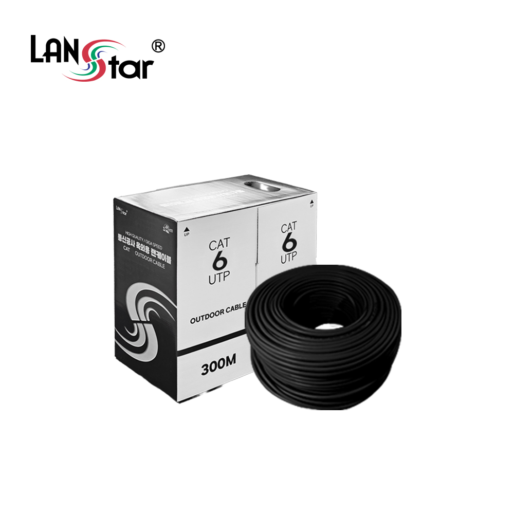 랜스타 옥외 UTP CAT6 LDPE 24AWG 300M 랜케이블 LS-C6OD300