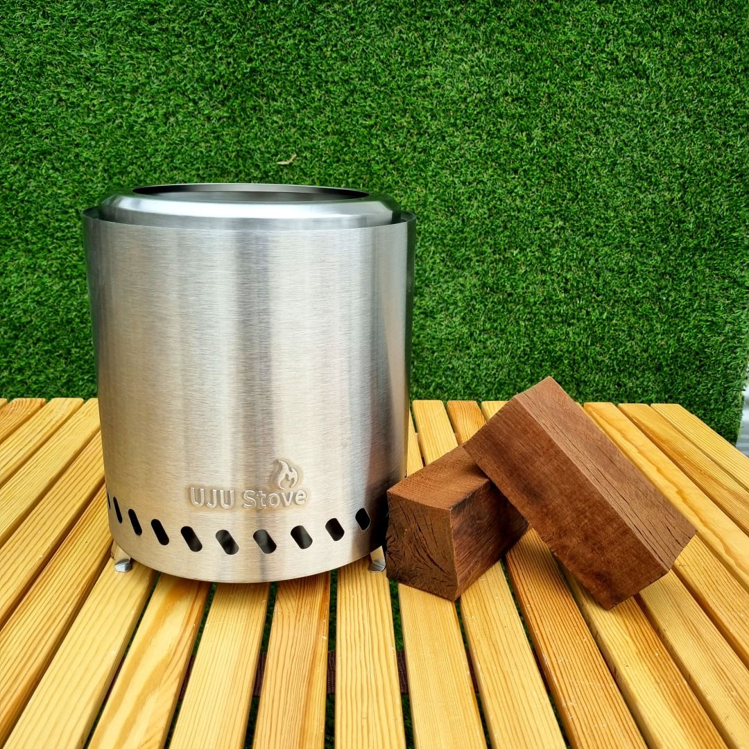 우주캠핑 우드스토브 22 이중연소 화로대 캠핑 불멍 미니 화로