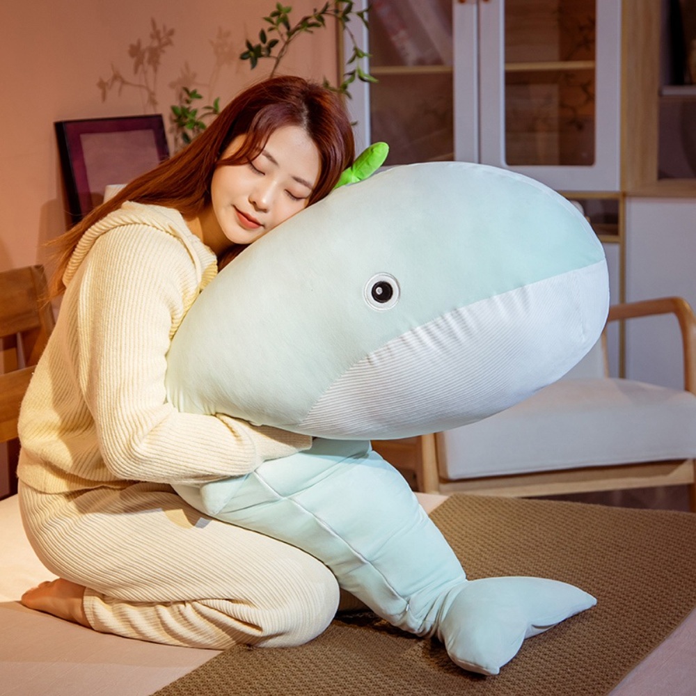 고래바디필로우 선물 냉감인형 인형 모찌 안고자는 대형 쿨인형 롱쿠션 쿠션 베개 - 상세 이미지 5