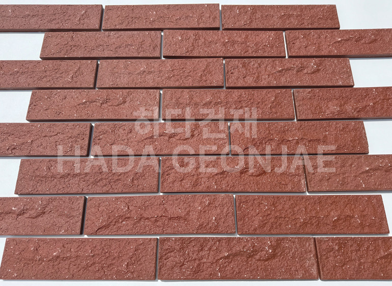 클링커브릭 세라믹타일 240x60x11T 다크레드 / 하다건재