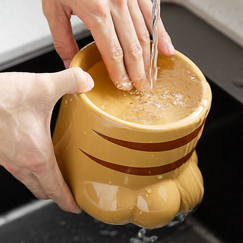 다묘집사 고양이 발 도자기 식기 밥 그릇