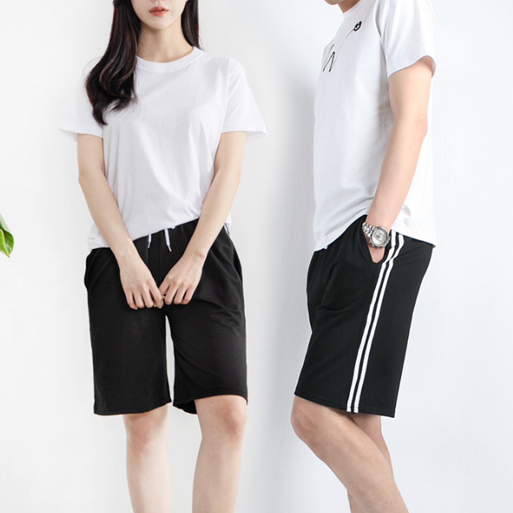 집에서입는반바지 성인실내복 커플 남자 트레이닝 츄리닝반바지 - 메인 이미지