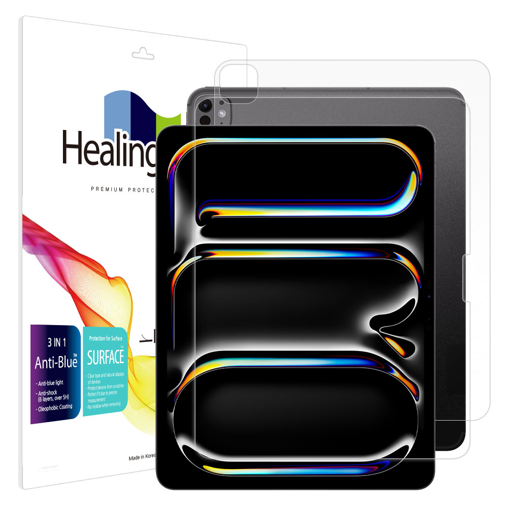 아이패드 프로 7세대 13 블루라이트차단 액정보호필름1매 후면1매 - 상품 이미지