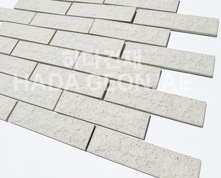 클링커브릭 세라믹타일 240x60x11T 크림화이트 / 하다건재