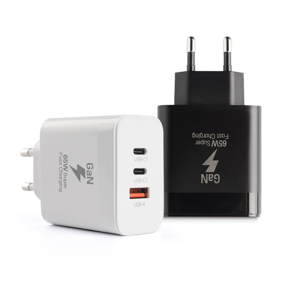 GaN 65W PD PPS 3Port 초고속 충전기 (1.5M Type C 케이블 포함) - 메인 이미지