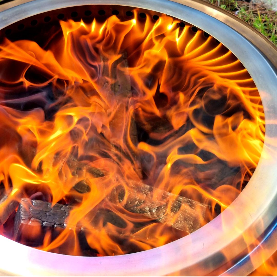 우주캠핑 우드스토브 50 이중연소 화로대 대형 불멍 화로