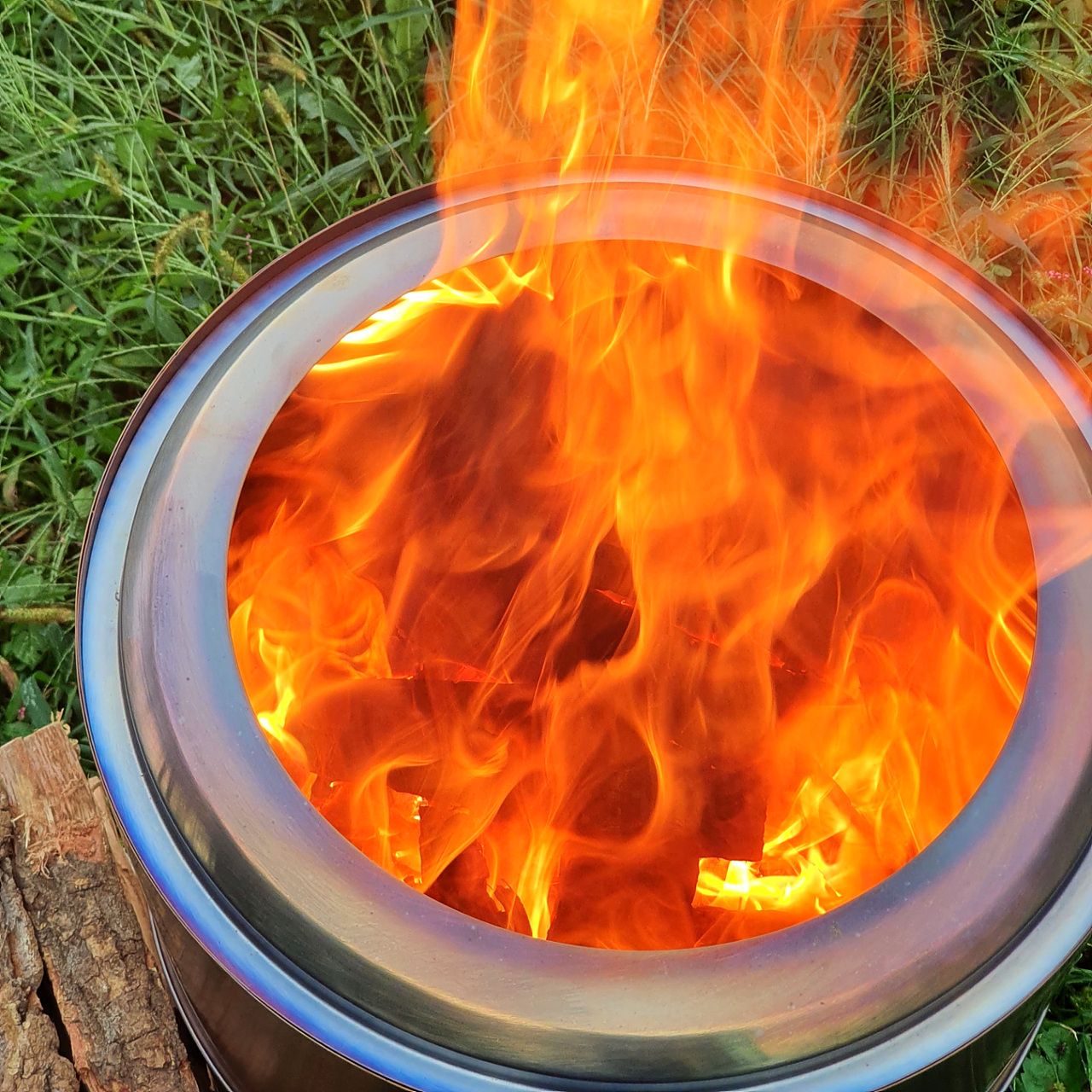 우주캠핑 우드스토브 40 이중연소 화로대 대형 불멍 화로