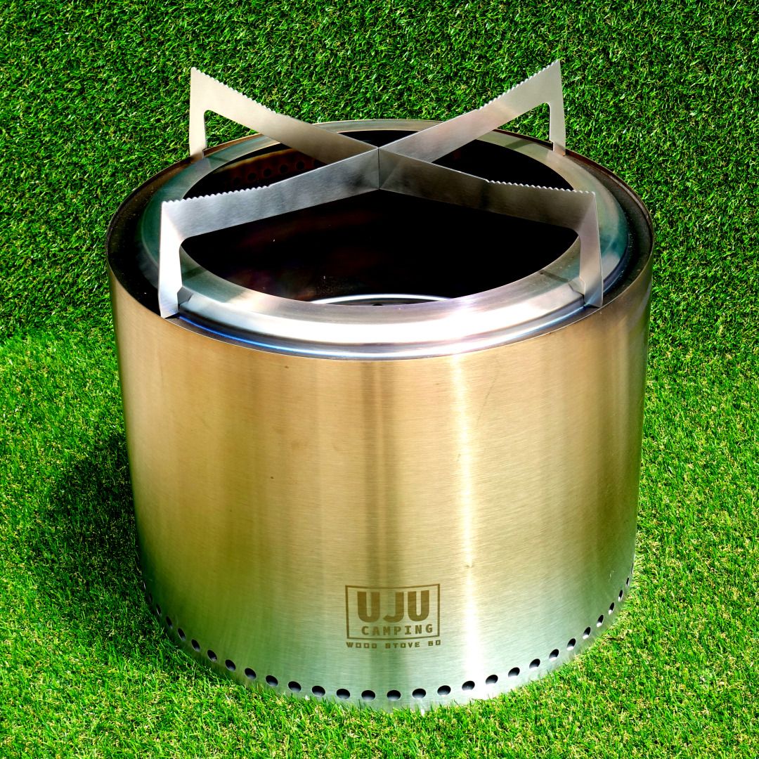 우주캠핑 우드스토브 50 이중연소 화로대 대형 불멍 화로
