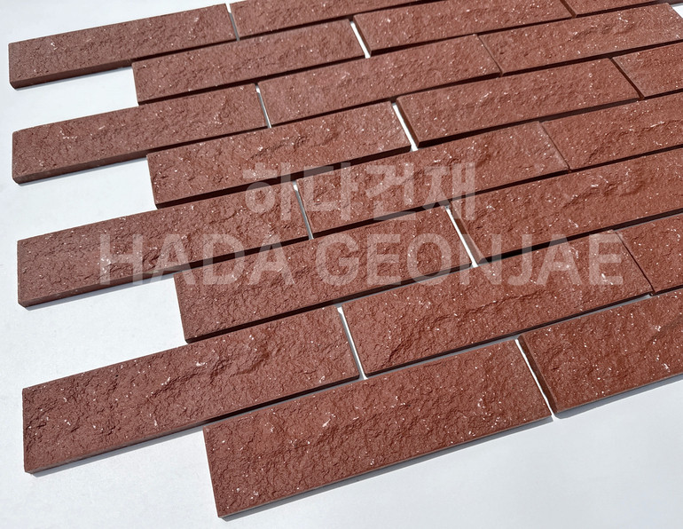 클링커브릭 세라믹타일 240x60x11T 다크레드 / 하다건재