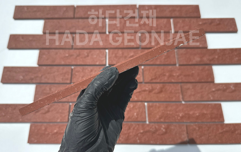 클링커브릭 세라믹타일 240x60x11T 다크레드 / 하다건재