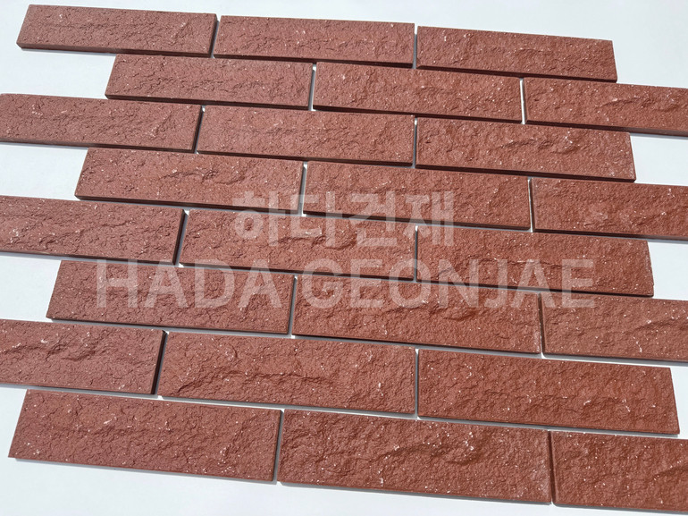 클링커브릭 세라믹타일 240x60x11T 다크레드 / 하다건재