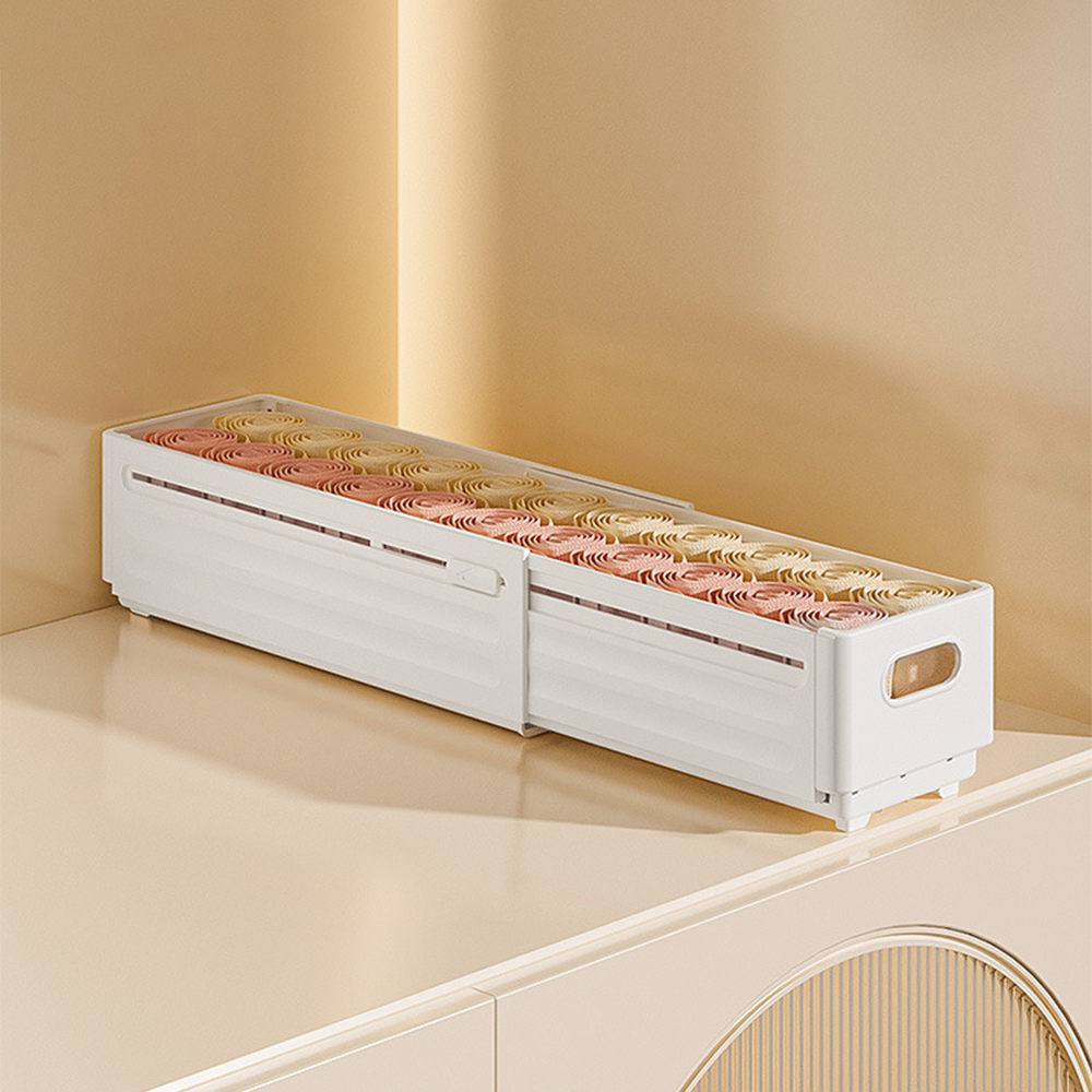 옷장정리함 다용도정리함 옷정리 보관함 길이조절 수납함 펜트리 트레이 소형