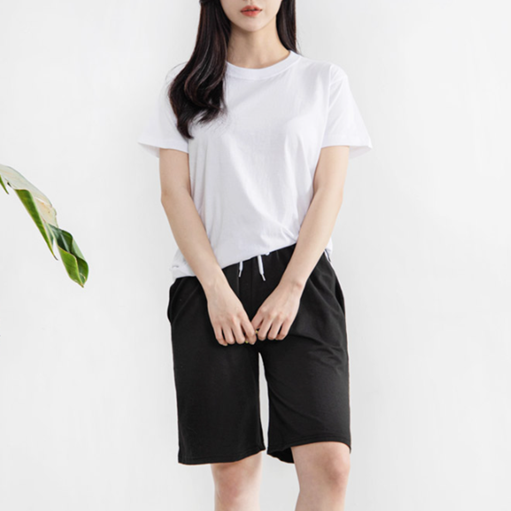 집에서입는반바지 성인실내복 커플 여성 트레이 츄리닝반바지 - 상세 이미지 3