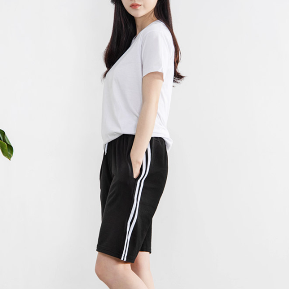 집에서입는반바지 성인실내복 커플 여성 트레이 츄리닝반바지 - 상세 이미지 4
