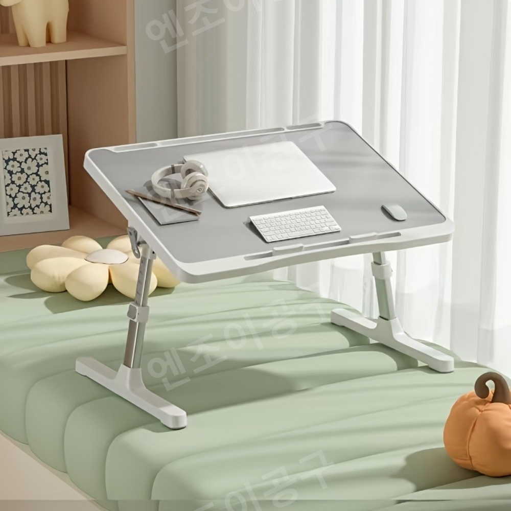 기울기 조절 노트북 테이블 미끄럼 방지 사무용 침대용 책상