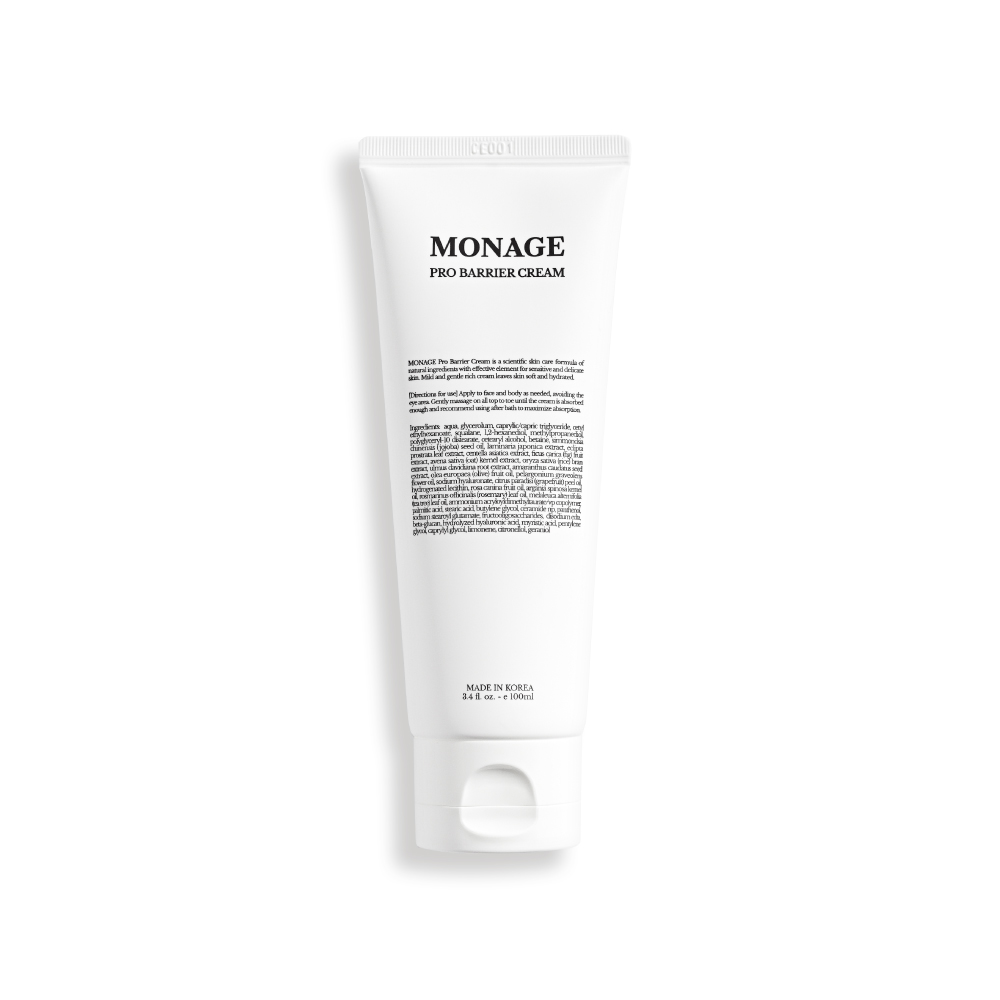 넾다 x 모나쥬 프로 베리어 크림 100ml 장벽강화 영양충전 진정 극건성 약산성 수분 600%증가 고보습 고농축 비건 보습 - 상품 이미지