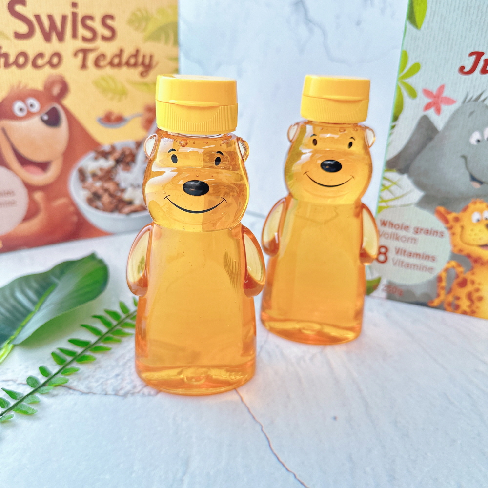 곰돌이 꿀통 소스통 케찹 시럽 새지않는 캠핑 소분 용기 통 S