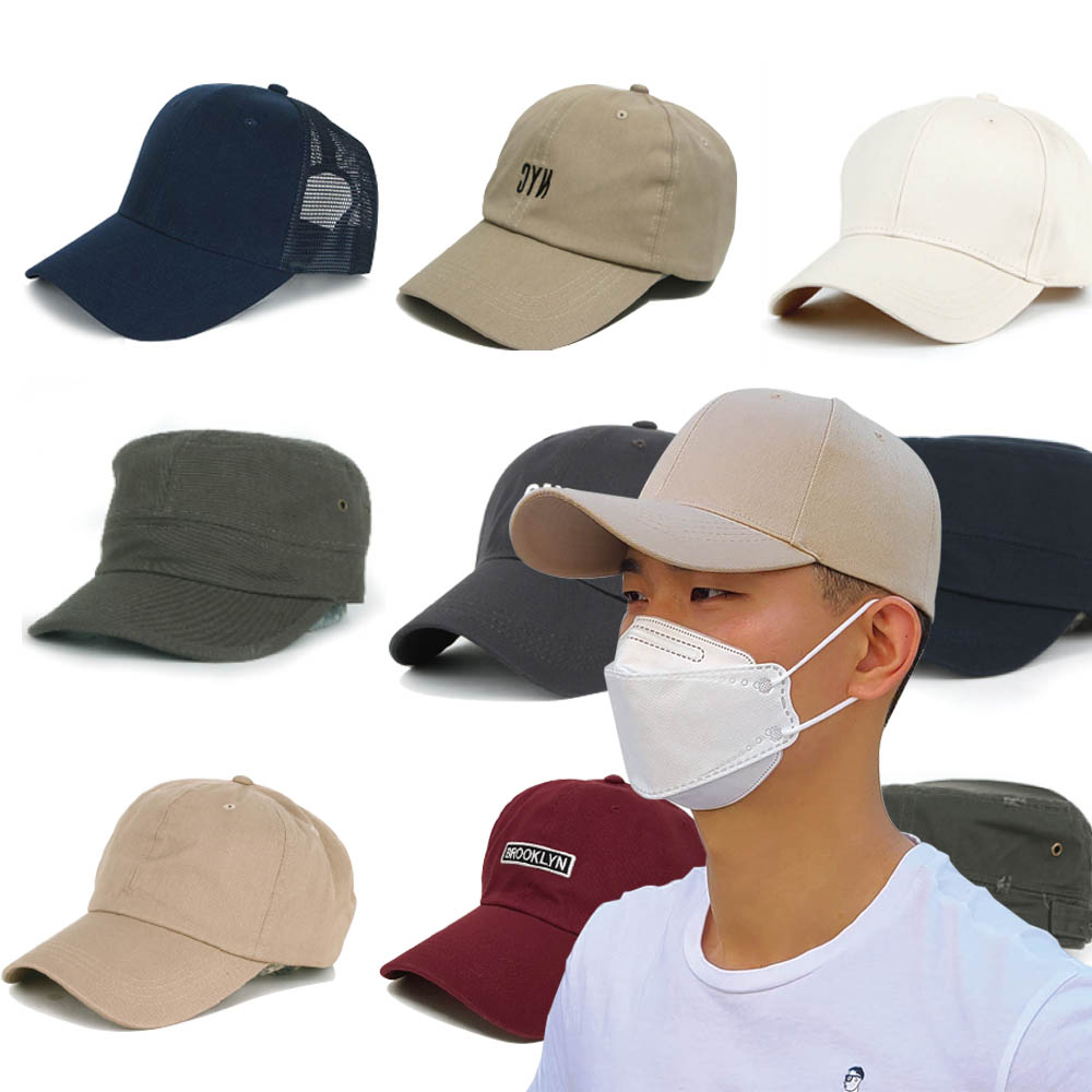 빅사이즈 볼캡 대두 캡모자 깊은 왕대두 메쉬 무지 깊은 큰머리 큰모자 - 상품 이미지